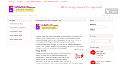 Desktop Screenshot of kindysheets.com.au