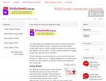 Tablet Screenshot of kindysheets.com.au